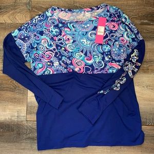 Lilly Pulitzer Finn top in cosmic kismet NWT